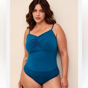 Torrid Studio Knit Shirred Cami Bodysuit